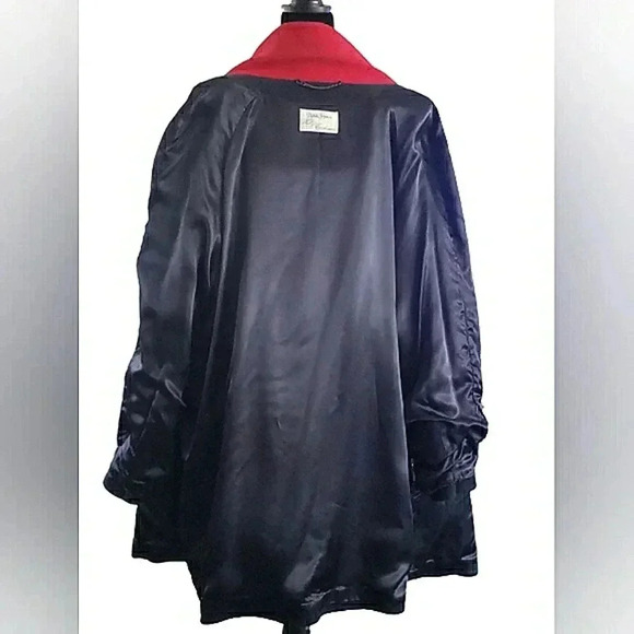 Vintage Y2K Boho Large Cashmere Wool Artisy Winter Heavyweight Chic Coat - Picture 8 of 9